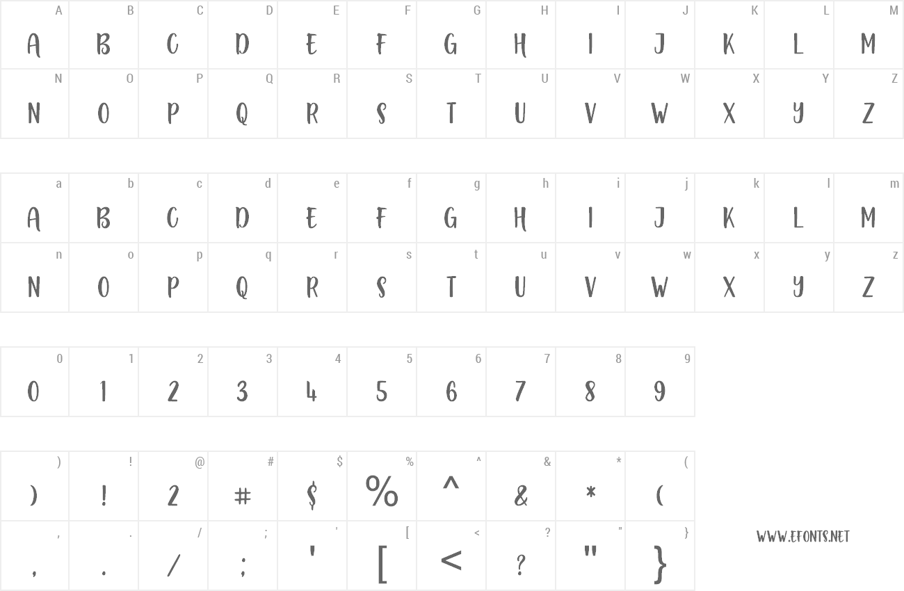 Font Boustown Sans preview